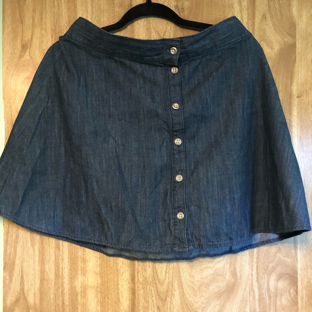 Denim circle skirt